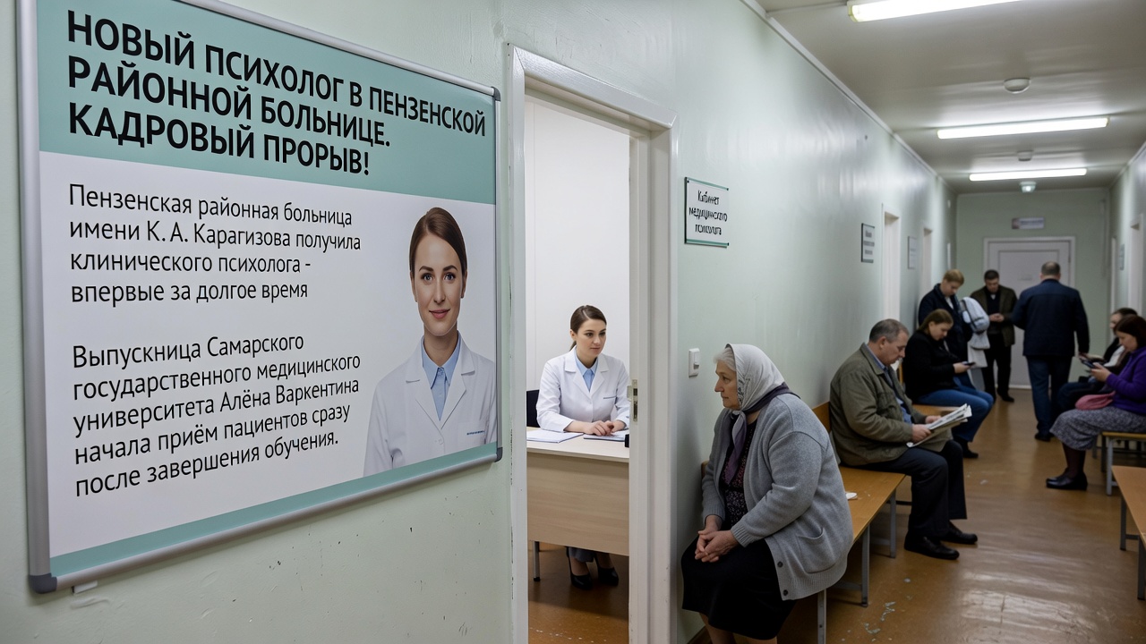 Новый психолог в Пензенской районной больнице. Кадровый прорыв!