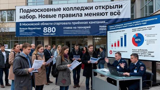 Подмосковные колледжи открыли набор. Новые правила меняют всё